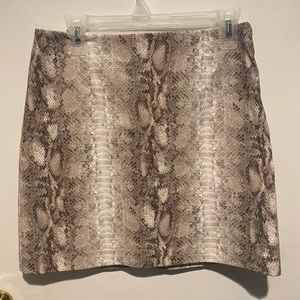 Dynamite, leather skirt